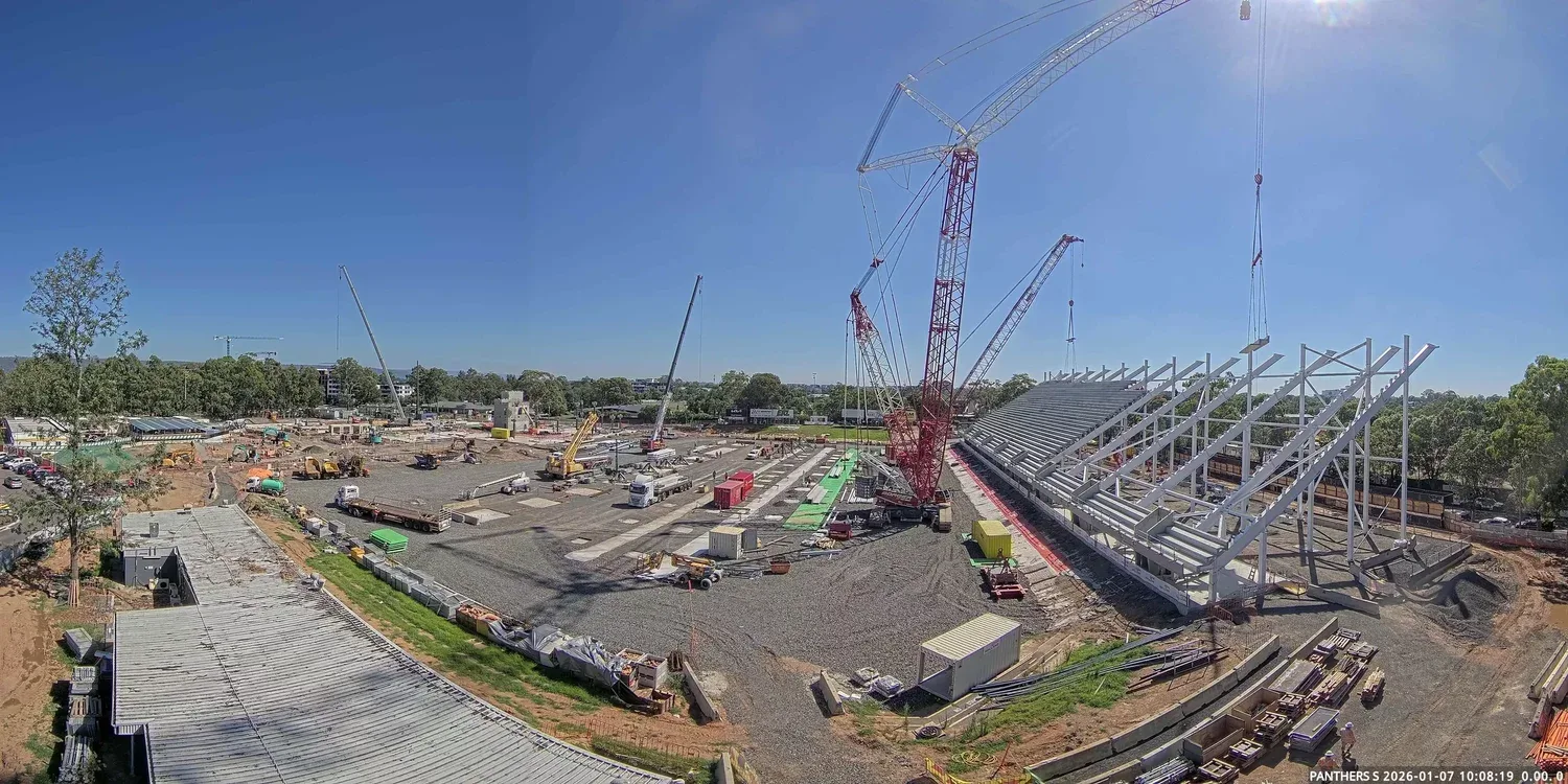 Construction underway at the Penrith Stadium redevelopment